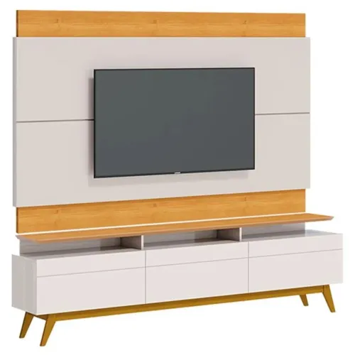 Painel e Rack Classic 2,20m imcal natural