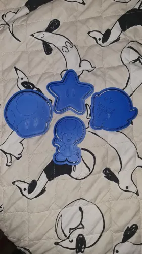 Kit cortadores/moldes super Mario feitos em impressora 3d