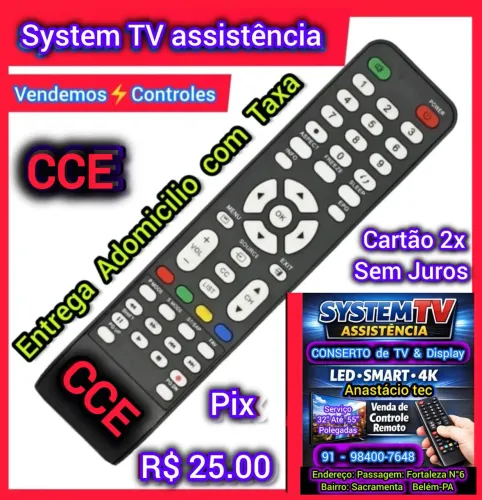 Controle TV CCE