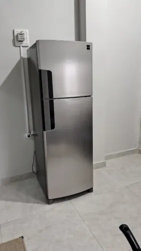 Geladeira Consul Duplex Inverter 377L Frost Free Inox