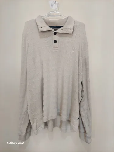 Camisa manga longa Nautica, modelo Henley