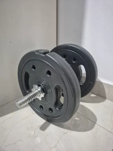 Barra Halter + 2 Anilhas de 5kg