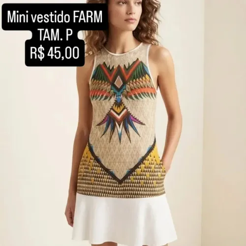 VESTIDO FARM P - R$ 45,00 - NÃO ENTREGO