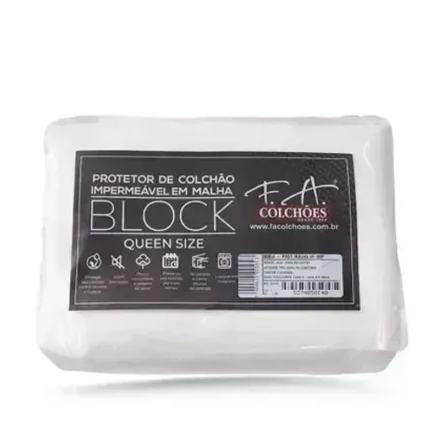 Protetor de Colchão Impermeável Block - Queen Size 158x198x36 - Select Colchões
