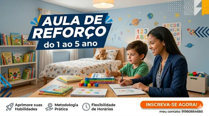 Aula de reforço 1 ao 5 ano
