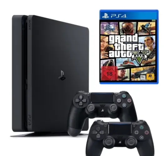 Playstation 4 + 3 Controles + GTA + Jogos