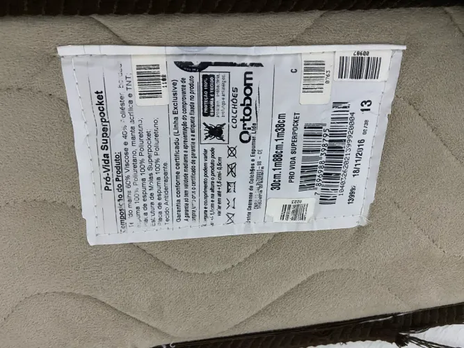 Colchão pró vida superpocket ortobom