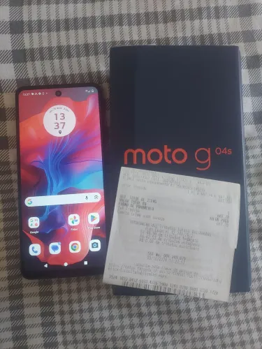 Moto g04s 128g 8ram caixa e nota fiscal