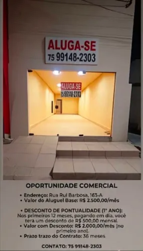 Aluguel ponto comercial