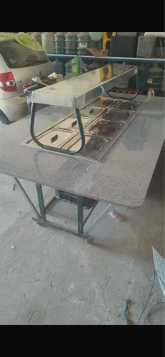 2 balcão de buffet em inox e granito pelo preço de 1 