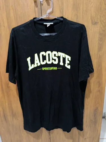 Camisa Lacoste original masculina M Preto