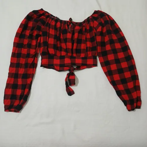 Blusa xadrez tam p