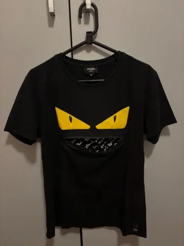 Camisa FENDI Bad Bugs preta