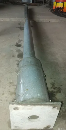 6 TUBOS GALVANIZADO 4 Poleg. 3,20m como.