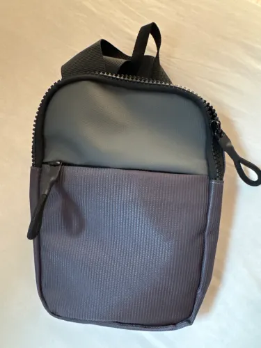 Bolsa tiracolo mini bolsa de peito com bolso duplo resistente à água