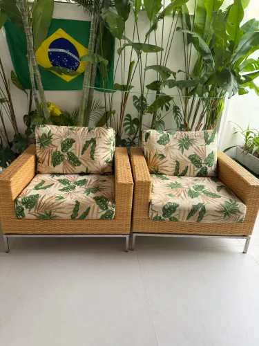 Poltronas em Fibra Sintética Reformadas | Impermeáveis | Alto Conforto