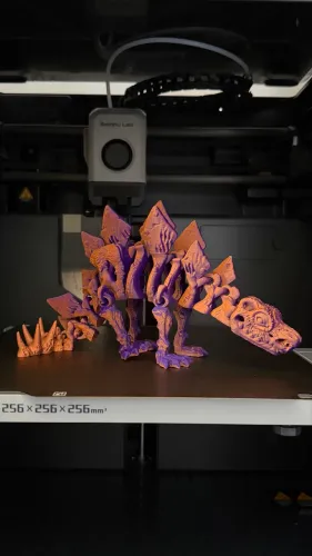 Dinossauro Grande Articulado Flexível Grande Esqueleto Decorativo Colecionável Fidget Toy
