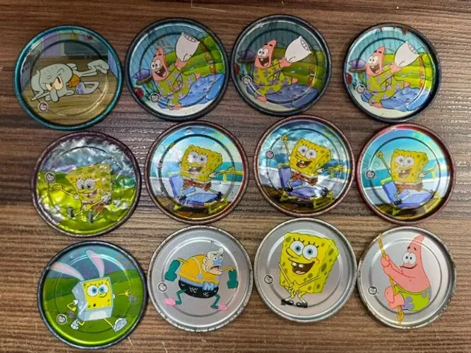 Tazo elma chips Bob Esponja metal