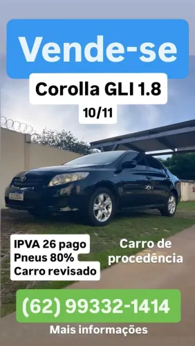 Toyota Corolla XLI 1.8/1.8 Flex 16V Aut. 2011