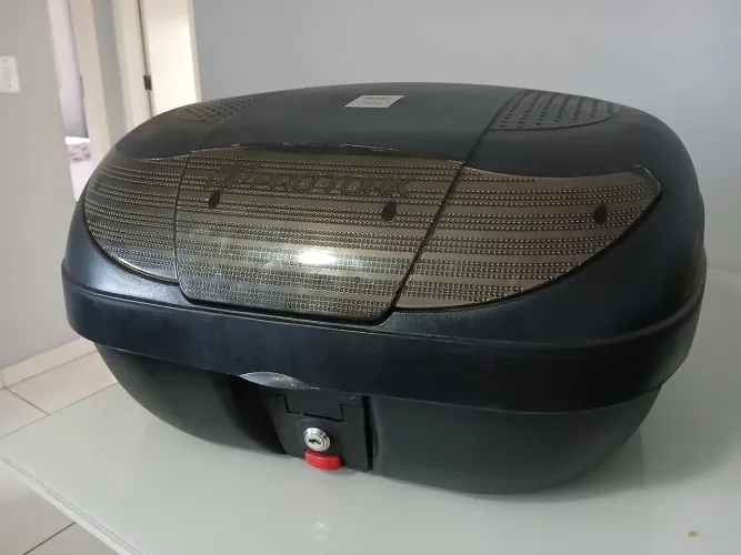 Bau Bauleto 45 Litros Moto Pro Tork + Base Fixação Universal