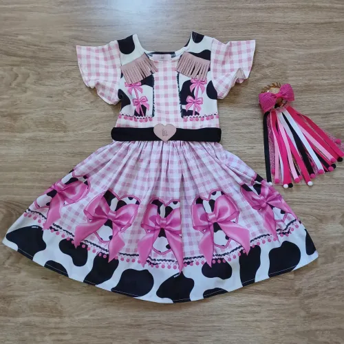 Vestido junino caipirinha fazendinha 4 anos