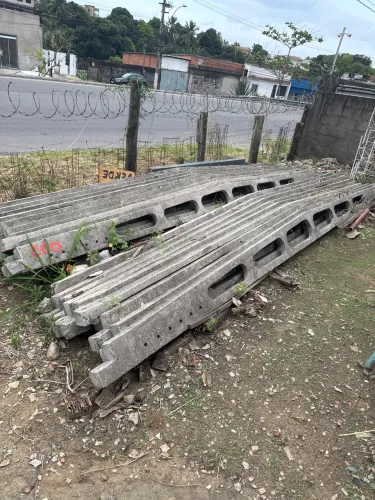 Tesouras 19 peças de concretos, terças 5,5 m