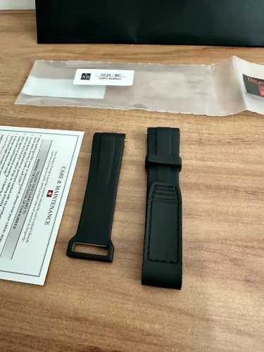 Pulseira Rubber B original com N.F serve P/ Rolex Omega Tag Heuer Breitling e outros 