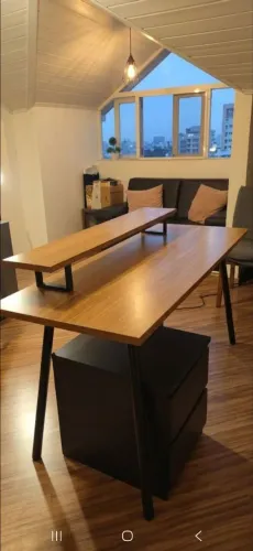 Mesa Modular de Escritório Gio Pró + Grade Organizadora | Excelente Estado | R$ 700