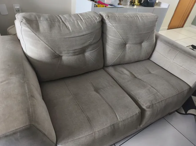 Belo Sofá de Linho 2 lugares 
