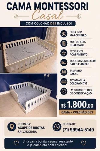 Cama montssoriana casal