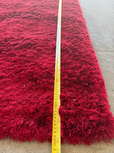Tapete fio longo 2mX3m vermelho