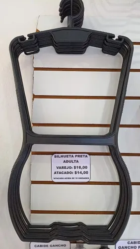 Silhueta preta adulta $14,00 no atacado 