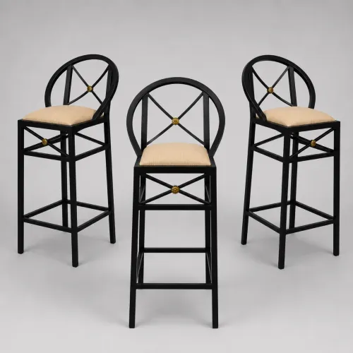 Banqueta Alta de Ferro Puro - Super Resistente e Elegante
