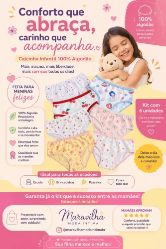Calcinha infantil