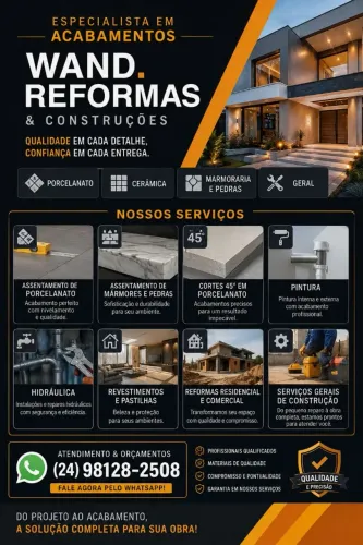 Pedreiro e azulejista 