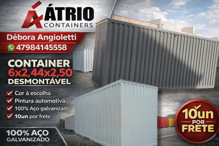 Container depósito obra 6m