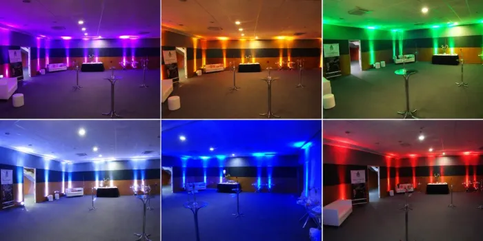 Iluminação para eventos, festas, casamentos, formaturas e corporativos.