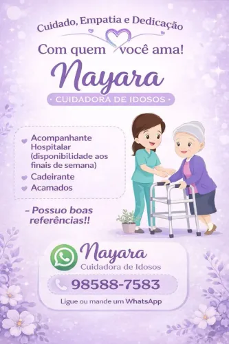 cuido de idosos crianças e faço serviço doméstico 