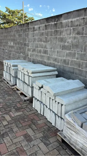 Meio fio de concreto 80x25x8cm
