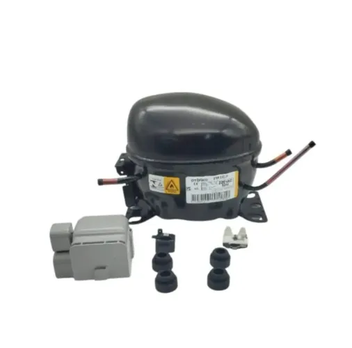 Compressor Geladeira Embraco 1/6 HP EMR60CLP Gás R600a 220V - Novo na Caixa<br>