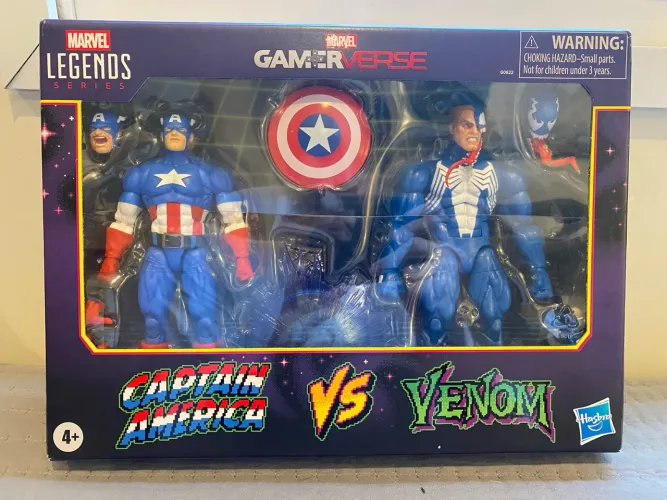 Marvel Legends Capitão América vs Venom Gamerverse