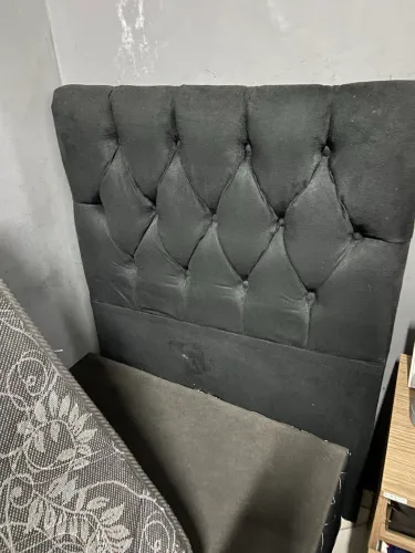 Conjunto cama box colchão e cabeceira