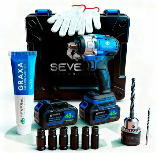Furadeira Recarregável 48v Azul Several Importados 2000mah