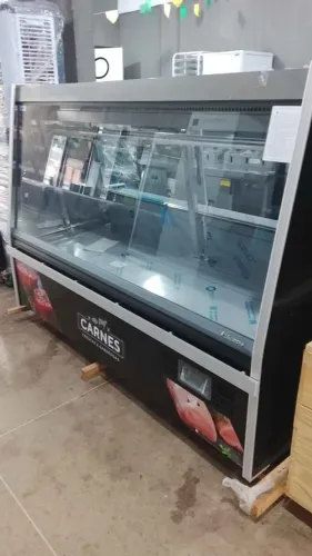 EXPOSITOR REFRIGERADO PARA AÇOUGUE TURINO STANDART 2 METROS GELOPAR