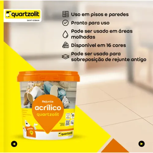 Rejunte acrilico Quartzolit Várias cores