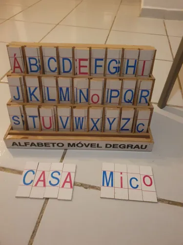 Alfabeto movel completo MDF