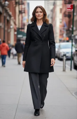 Sobretudo Feminino Preto 