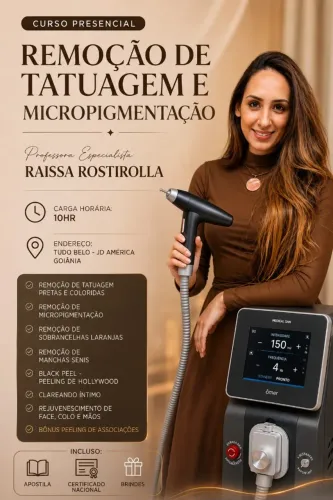 CURSO DE REMOÇÃO DE TATUAGEM E MICROPIGMENTAÇÃO