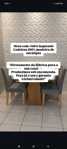 Mesas de 4 a 6 lugares apenas 1.100,00 a 1.900,00 frete grátis ?