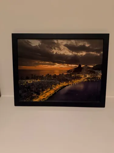 Quadro fotográfico - pôr do sol Rio de Janeiro